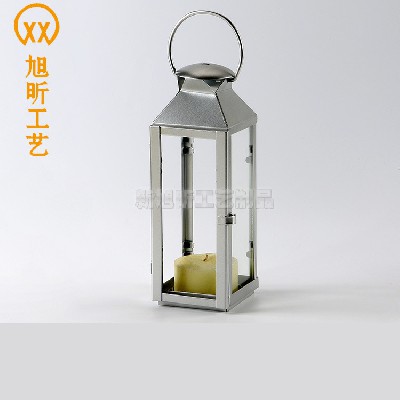 欧式户外落地款玻璃烛台摆件复古铁艺手提马灯风灯定制欧式复古