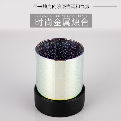 金属蜡烛台简约创意星空烛杯酒店晚餐家居浪漫餐厅装饰摆件品定制