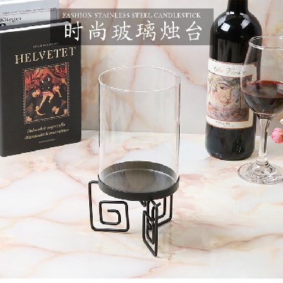 铁艺蜡烛台现代简约烛台烛光晚餐酒店家居婚庆节日装饰摆件可定制