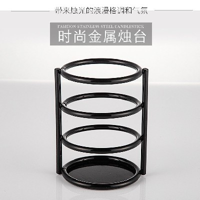 金属烛台现代简约创意晚餐烛光浪漫蜡烛台西餐厅装饰时尚摆件定制