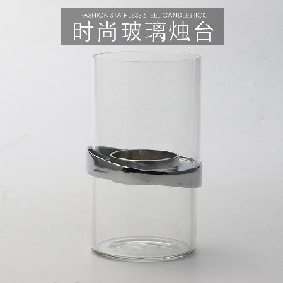 玻璃蜡烛杯创意浪漫烛台欧式烛光晚餐家用婚庆生日摆件香薰杯定制