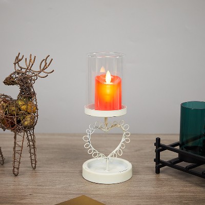 复古烛台香薰蜡烛家用烛光晚餐道具浪漫蜡烛台座餐桌装饰品摆件品