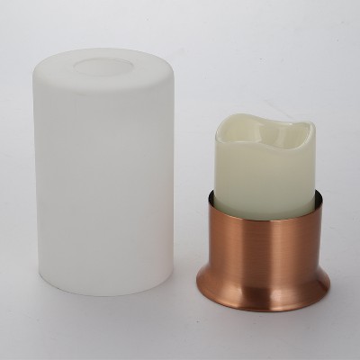 简约现代新中式铁艺底座蜡烛台浪漫餐桌装饰品摆件香薰蜡烛台定制