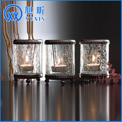 Iron electroplating process, candlestick metal, classic iron home decoration, atmosphere decoration supplies, candle vessels customization