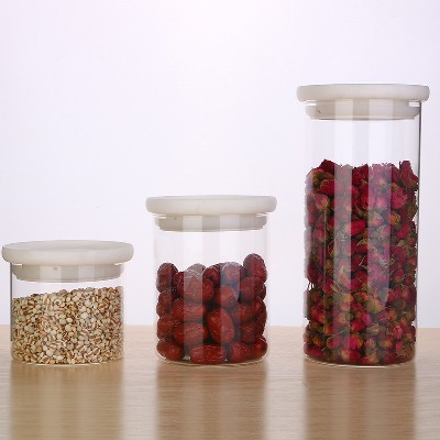 家用厨房玻璃密封罐蜂蜜柠檬茶叶罐子酵素瓶大小号带盖收纳储存罐