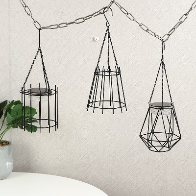 简约铁艺小吊灯咖啡厅酒吧台工业风装饰店铺商用烛台摆件定制创意