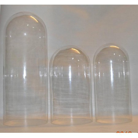 U-shaped transparent glass bell cover