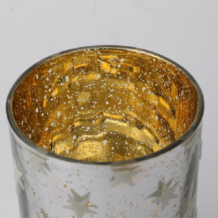 Glass candlestick cup