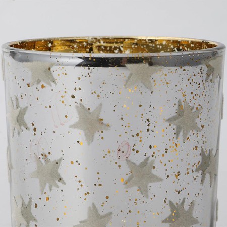 Glass candlestick cup