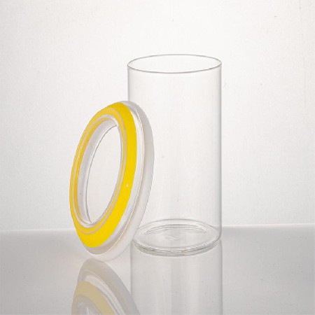 Glass sealed can