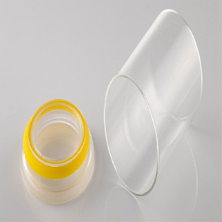 Glass sealed can