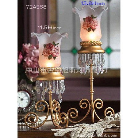 Glass candlestick