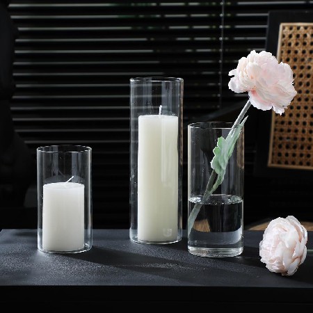 Glass candle cup modern minimalist style candle stand creative home decoration desktop decoration candle cup customization