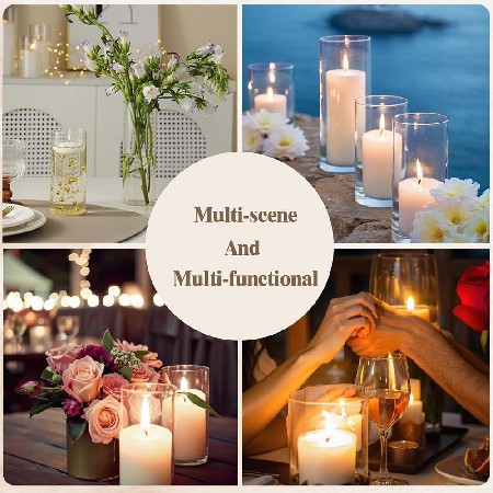 Glass candle cup, simple modern candle cup, creative restaurant home decoration, desktop decoration, candle stand customization