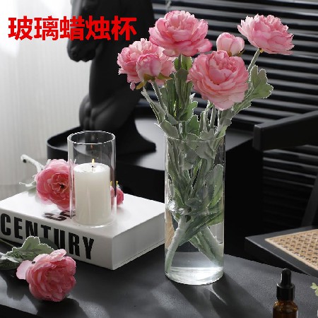 Glass candle cup modern minimalist style candle stand creative home decoration desktop decoration candle cup customization