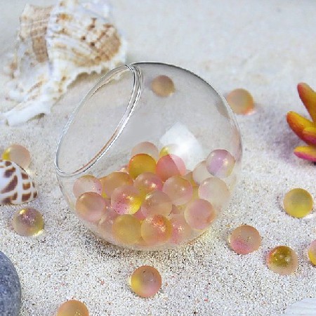 玻璃鱼缸水培圆形简约透明迷你金鱼缸客厅家用小型桌面摆件可定制