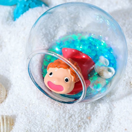 Mini minimalist goldfish tank, transparent glass fish tank, hydroponic circular living room, household small desktop decoration that can be customized