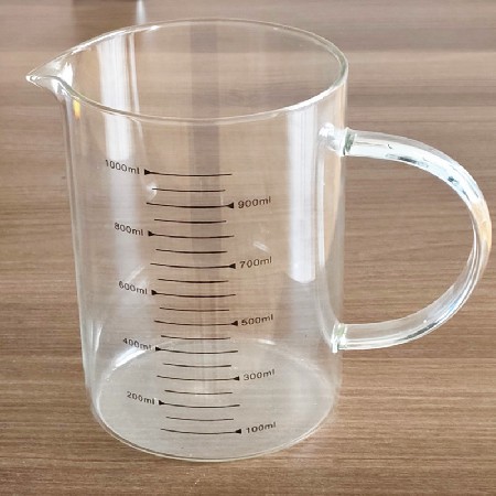 New precision thickened milk tea shop kitchen baking measuring tool with graduated cup and transparent glass measuring cup
