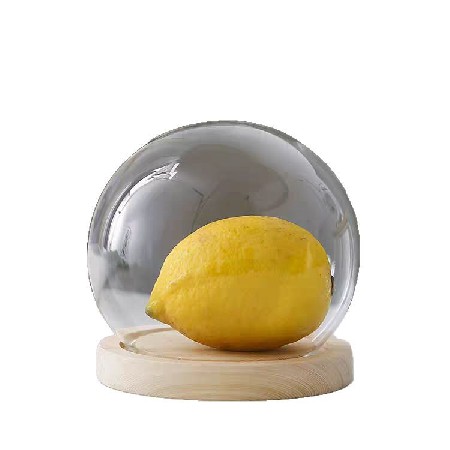 Spherical borosilicate glass cover ornament dust cover eternal life flower figurine birthday gift storage glass bottle can be customized