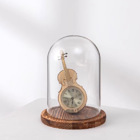 Eternal Flower Display Glass Cover Transparent Display Box Doll Christmas Tree Building Blocks Hand Model Desktop Dried Flower Decoration Customization