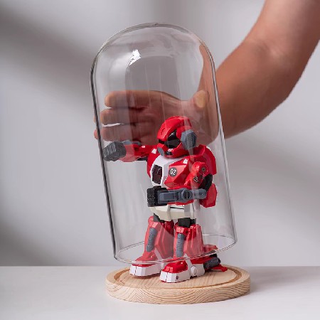 Transparent glass cover, eternal flower display box, doll, Christmas tree, building block, hand model, desktop display, dried flower decoration customization