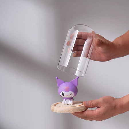 Transparent glass cover, eternal flower display box, doll, Christmas tree, building block, hand model, desktop display, dried flower decoration customization