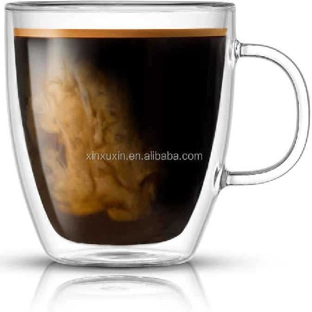 批发玻璃杯 带木盖茶杯 酒店饭店家用饮水杯学生专用杯可定制尺寸