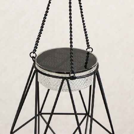 户外太阳能小夜灯铁艺小吊灯现代简约家居咖啡厅酒吧装饰摆件定制