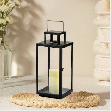 铁艺风灯蜡烛台酒店家居装饰欧式简约轻奢摆件户外防风蜡烛台定制