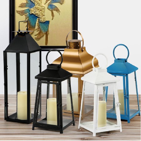 Creative retro small oil lamp, LED French kerosene lamp, hotel home decoration ornament, can be hung, candle stand customized