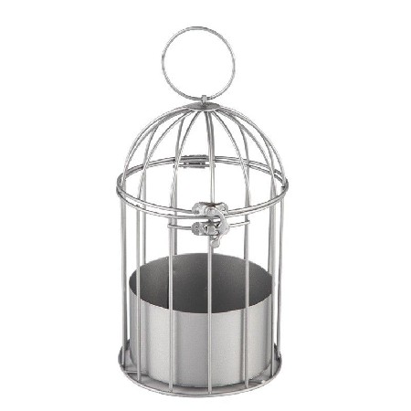 Hollow metal birdcage candle holder creative European candle stand Western restaurant retro home decoration craft customization