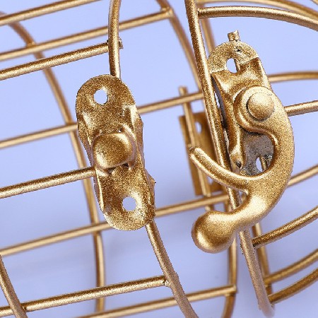 鸟笼北欧风不锈钢风灯笼烛台家具复古铁艺烛台工业风餐桌装饰定制