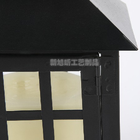 Creative Iron Candle Stand Japanese Glass Wind Lantern Horse Lantern Home Party Crafts Ornament Manufacturer Wholesale Customization