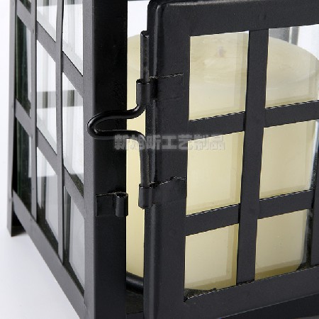 Creative Iron Candle Stand Japanese Glass Wind Lantern Horse Lantern Home Party Crafts Ornament Manufacturer Wholesale Customization