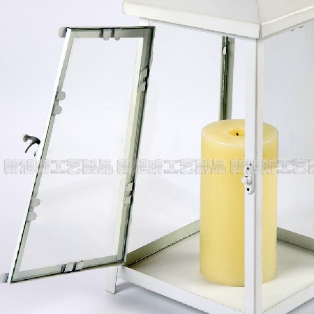 欧美式复古铁艺玻璃蜡烛台摆件 户外手提风灯马灯工艺品装饰定制