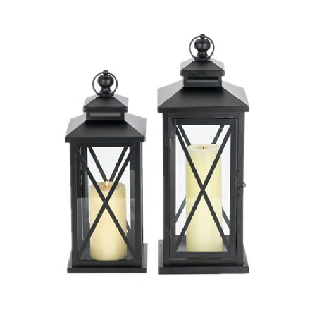 Cross border wrought iron wind lanterns customized for Christmas and New Year, candle holders for weddings, road guides, floor standing wind lanterns, Halloween decorations customization