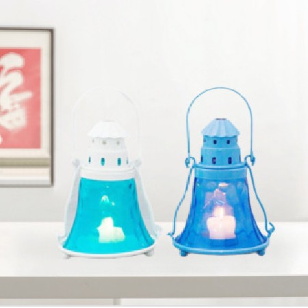 Creative Small Tower Shaped Iron Candlestick Hotel Wedding Home Decoration Ornament Candle Stand Camping Atmosphere Customization