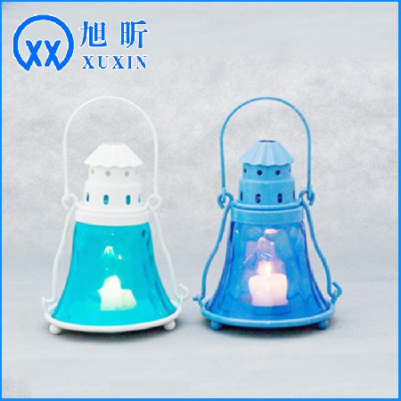 Creative Small Tower Shaped Iron Candlestick Hotel Wedding Home Decoration Ornament Candle Stand Camping Atmosphere Customization