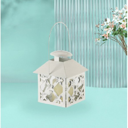 时尚现代简约蜡烛风灯酒店婚礼家居装饰白色风灯手提不锈钢可定制