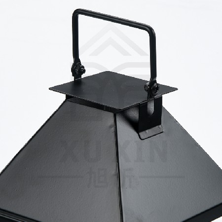 简约落地风灯铁艺欧式烛台户外装饰落地风灯手提灯复古宫灯可定制