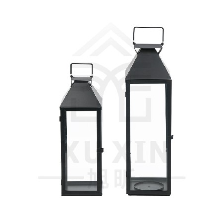 简约落地风灯铁艺欧式烛台户外装饰落地风灯手提灯复古宫灯可定制