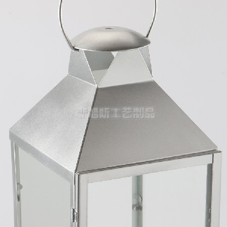 欧式户外落地款玻璃烛台摆件复古铁艺手提马灯风灯定制欧式复古