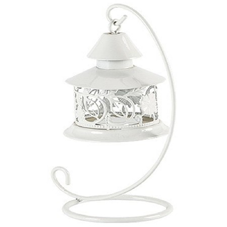 时尚个性不锈钢铁艺蜡烛台精致镂空白色风灯烛台蜡烛器皿定制手工