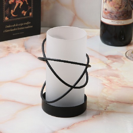 Matte glass candle holder, candle cup, European minimalist wedding decoration, hotel home decor, restaurant, bar, candle holder customization