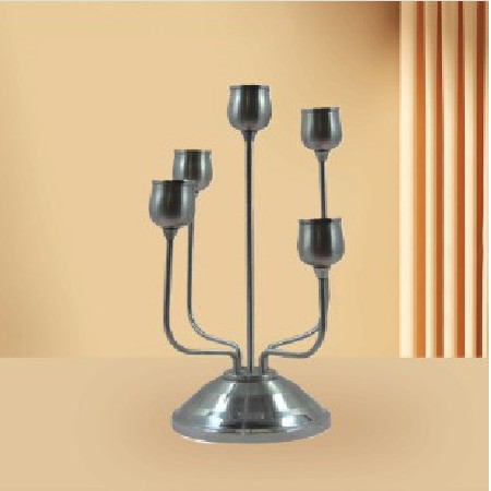 Stainless steel wrought iron candle holder, five headed candle holder, wedding celebration, holiday, hotel home, living room, dining table decoration, decoration, decoration, decoration, and decoratio