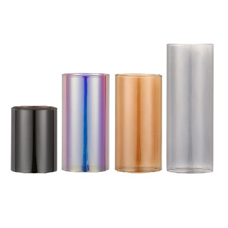 玻璃蜡烛台七彩电子玻璃灯罩婚庆节日酒店家居餐桌浪漫摆件可定制