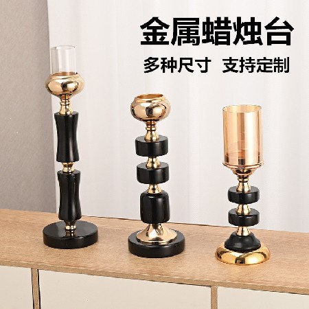 European style metal candle holder, wedding, holiday, romantic decoration, hotel home, living room, room, dining table decoration, customization