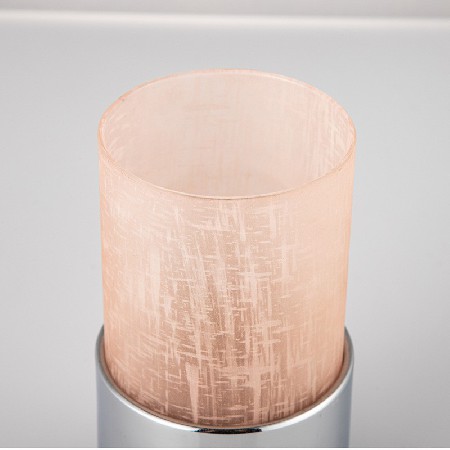 磨砂粉色玻璃烛台简约烛台浪漫婚庆家居摆件蜡烛台欧式摆件可定制