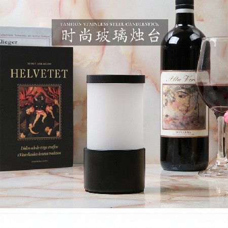 Iron glass candle holder, living room dining table, bar counter decoration, soft furnishings, sample room, neoclassical gold customization