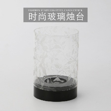 玻璃蜡烛台现代简约烛杯欧式婚庆路道具酒店样板房西餐厅酒吧定制